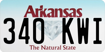 AR license plate 340KWI