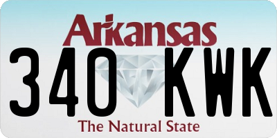AR license plate 340KWK