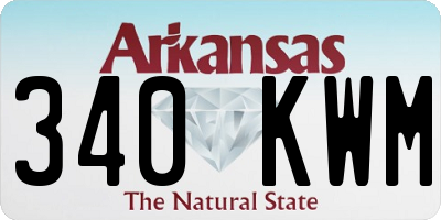 AR license plate 340KWM