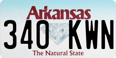 AR license plate 340KWN