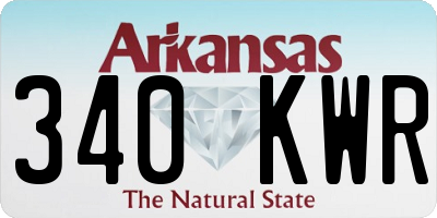 AR license plate 340KWR