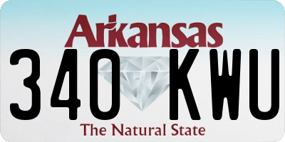 AR license plate 340KWU