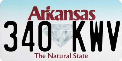 AR license plate 340KWV