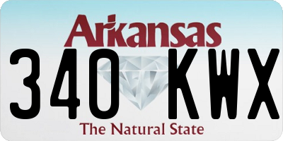 AR license plate 340KWX