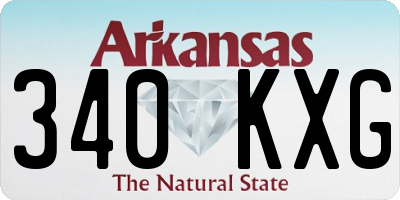 AR license plate 340KXG