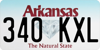 AR license plate 340KXL