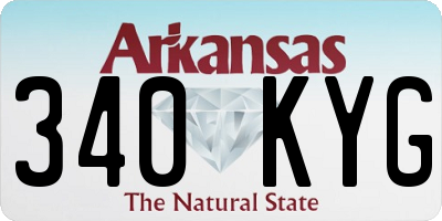 AR license plate 340KYG