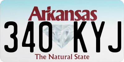 AR license plate 340KYJ