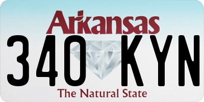 AR license plate 340KYN