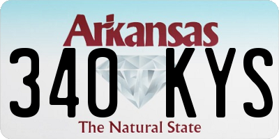 AR license plate 340KYS