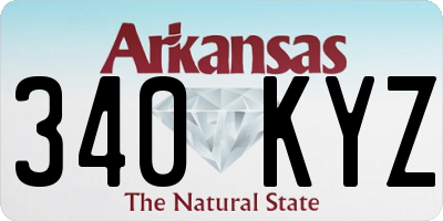 AR license plate 340KYZ