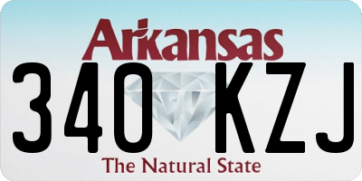 AR license plate 340KZJ