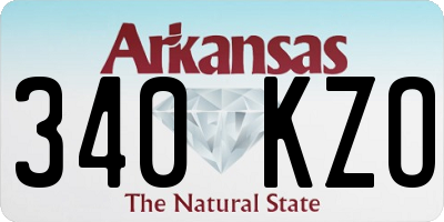 AR license plate 340KZO