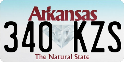 AR license plate 340KZS