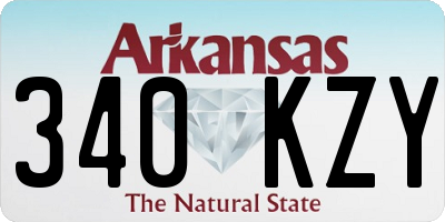 AR license plate 340KZY