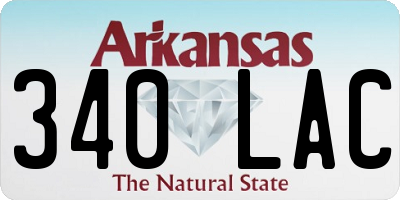 AR license plate 340LAC
