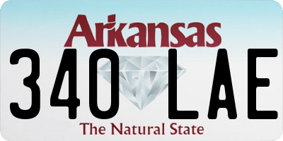 AR license plate 340LAE