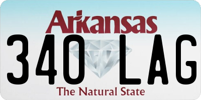 AR license plate 340LAG