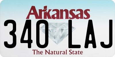 AR license plate 340LAJ