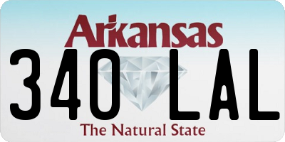 AR license plate 340LAL