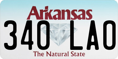 AR license plate 340LAO