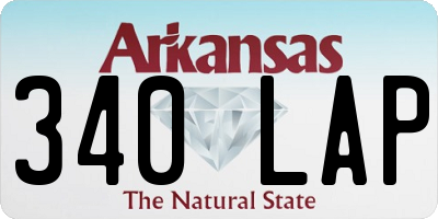 AR license plate 340LAP