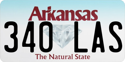 AR license plate 340LAS
