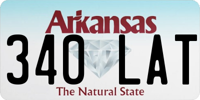 AR license plate 340LAT