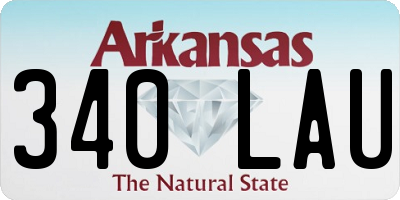 AR license plate 340LAU