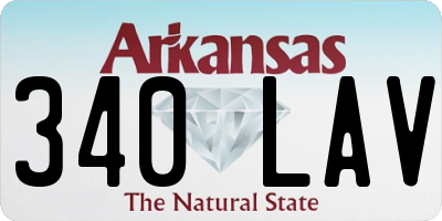 AR license plate 340LAV
