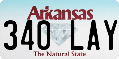 AR license plate 340LAY