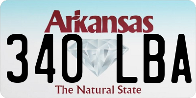 AR license plate 340LBA
