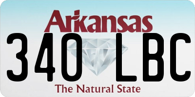 AR license plate 340LBC