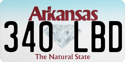AR license plate 340LBD