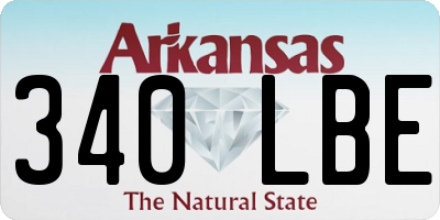 AR license plate 340LBE