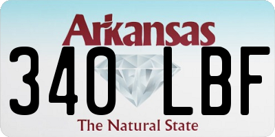 AR license plate 340LBF