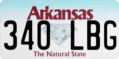 AR license plate 340LBG
