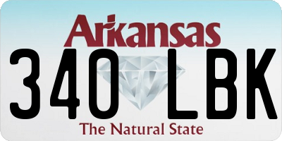 AR license plate 340LBK