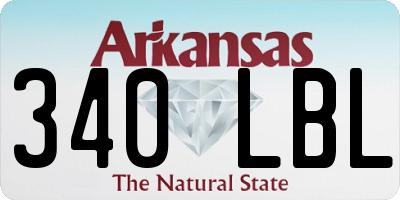 AR license plate 340LBL