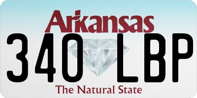 AR license plate 340LBP