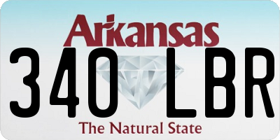 AR license plate 340LBR