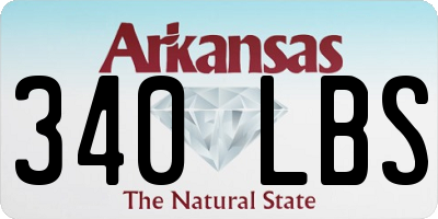 AR license plate 340LBS
