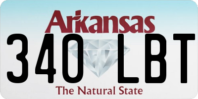 AR license plate 340LBT