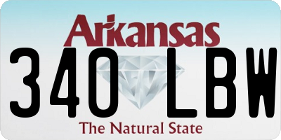 AR license plate 340LBW