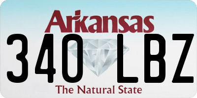 AR license plate 340LBZ