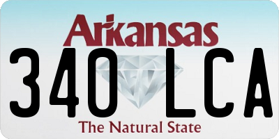 AR license plate 340LCA