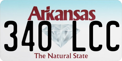 AR license plate 340LCC