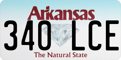 AR license plate 340LCE