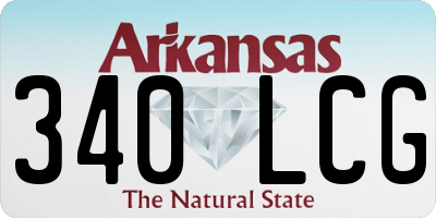 AR license plate 340LCG