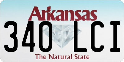 AR license plate 340LCI